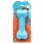 SOLEIL Goodie Bone – Durable Textured Rubber Chew Toy for Dog Dental Care