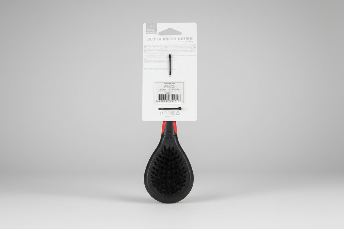 Nunbell Soft Pet Brush – Black and Red