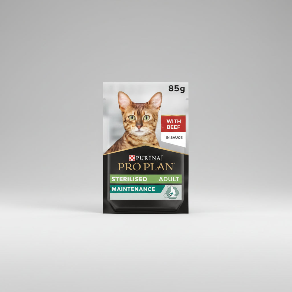 Pro Plan Nutrisavour Sterilised Beef In Gravy 85g