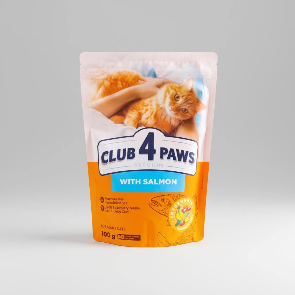 Club 4 Paws Premium: Salmon for Adult Cats (300g)