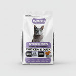 Wags Sterilised Weight Management Cat – Chicken & Duck
