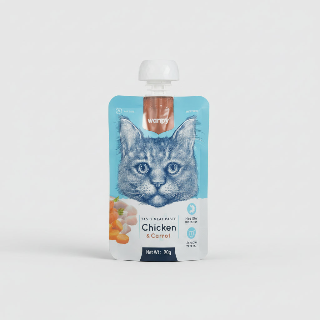 Wanpy Cat Award Chicken Carrot Paste 90 gm
