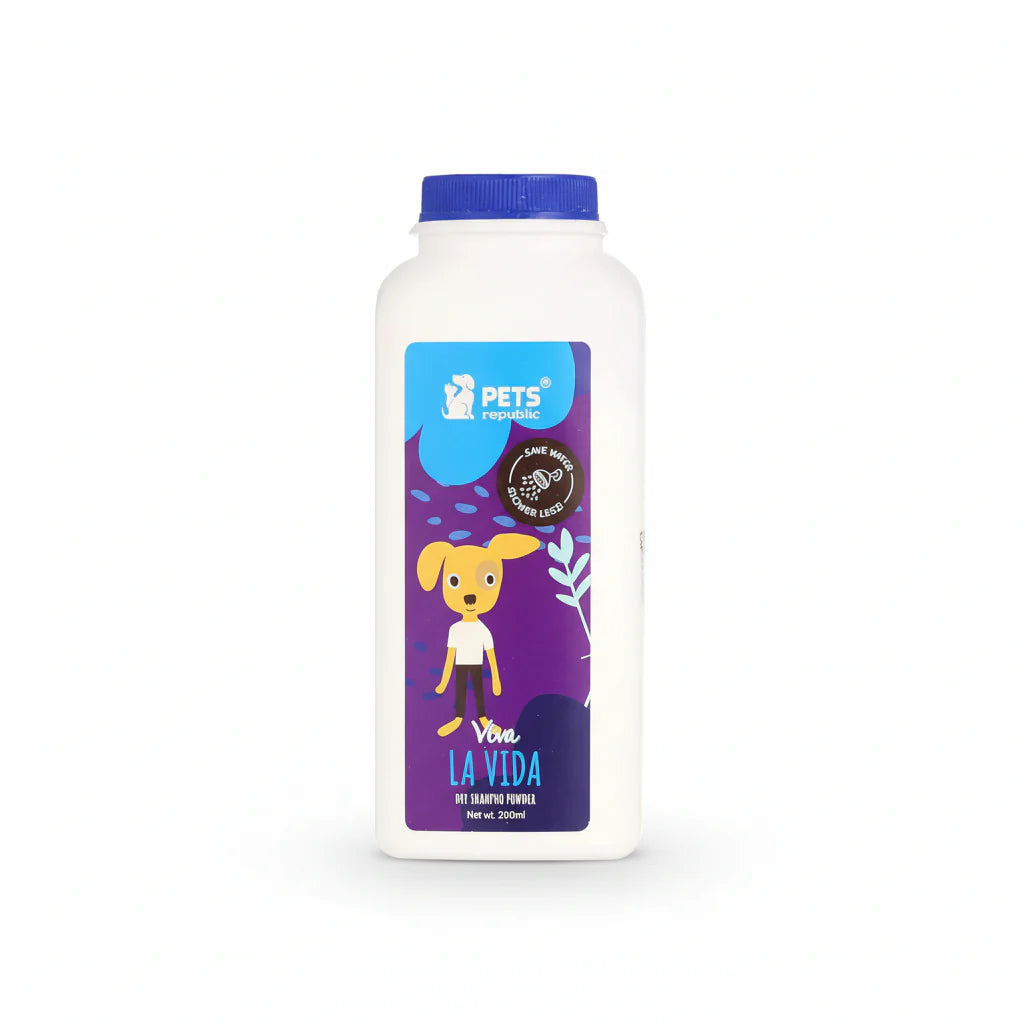Pets Republic Waterless Dry Shampoo Powder for Cats & Dogs – 200g (Assorted Scents)