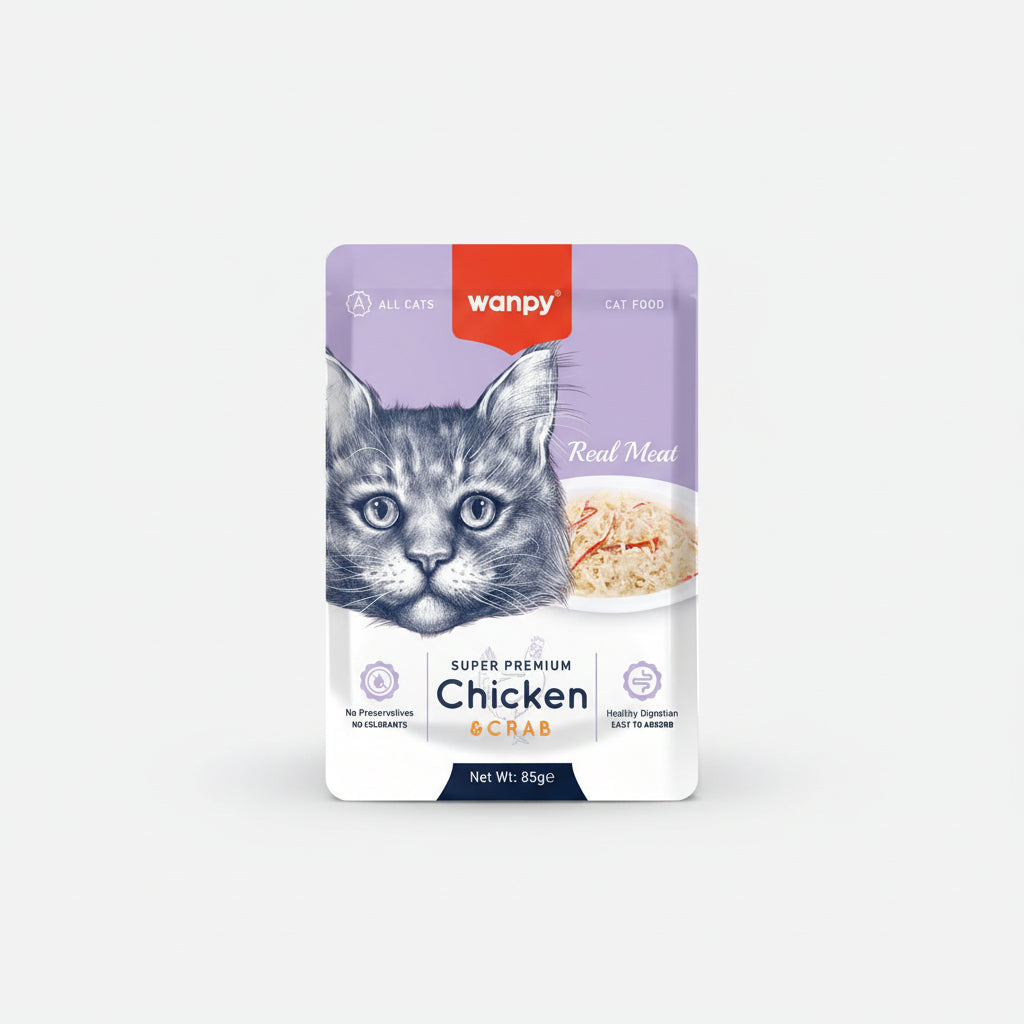 Wanpy Chicken & Crab For Cat 85g