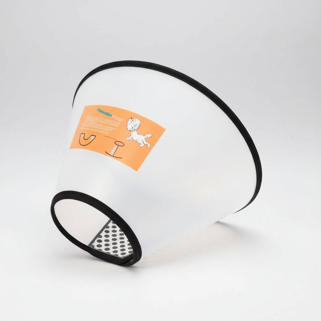 Covalent White Protective Pet Collar size 2