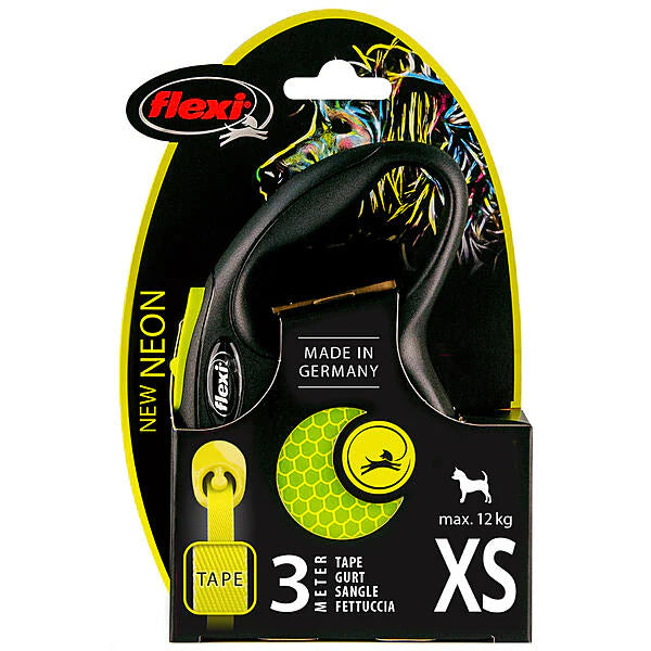 Flexi New Neon Tape XS 3M dog leash (Up to 12 kg)