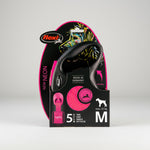 Flexi New Neon Tape M Pink 5m dog leash (Up to 25 kg)