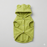 Adorable Lime Green Bear-Eared Pet Hoodie