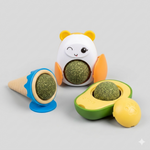 Interactive Catnip Wall-Mount Toy Set