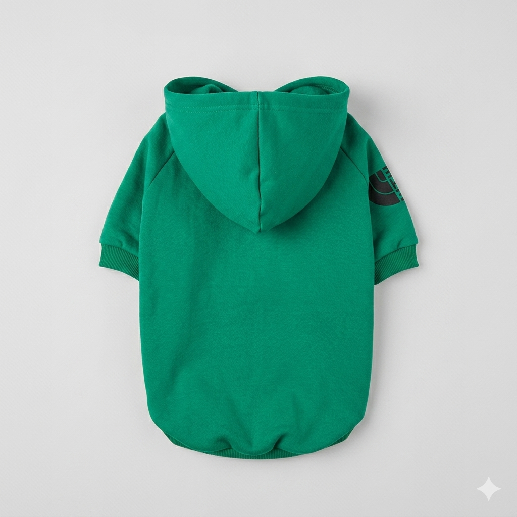 Premium Emerald Green Pet Hoodie