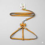Pet Supplies Pet Harness & Leash Set with Contrast Bow-Tie
