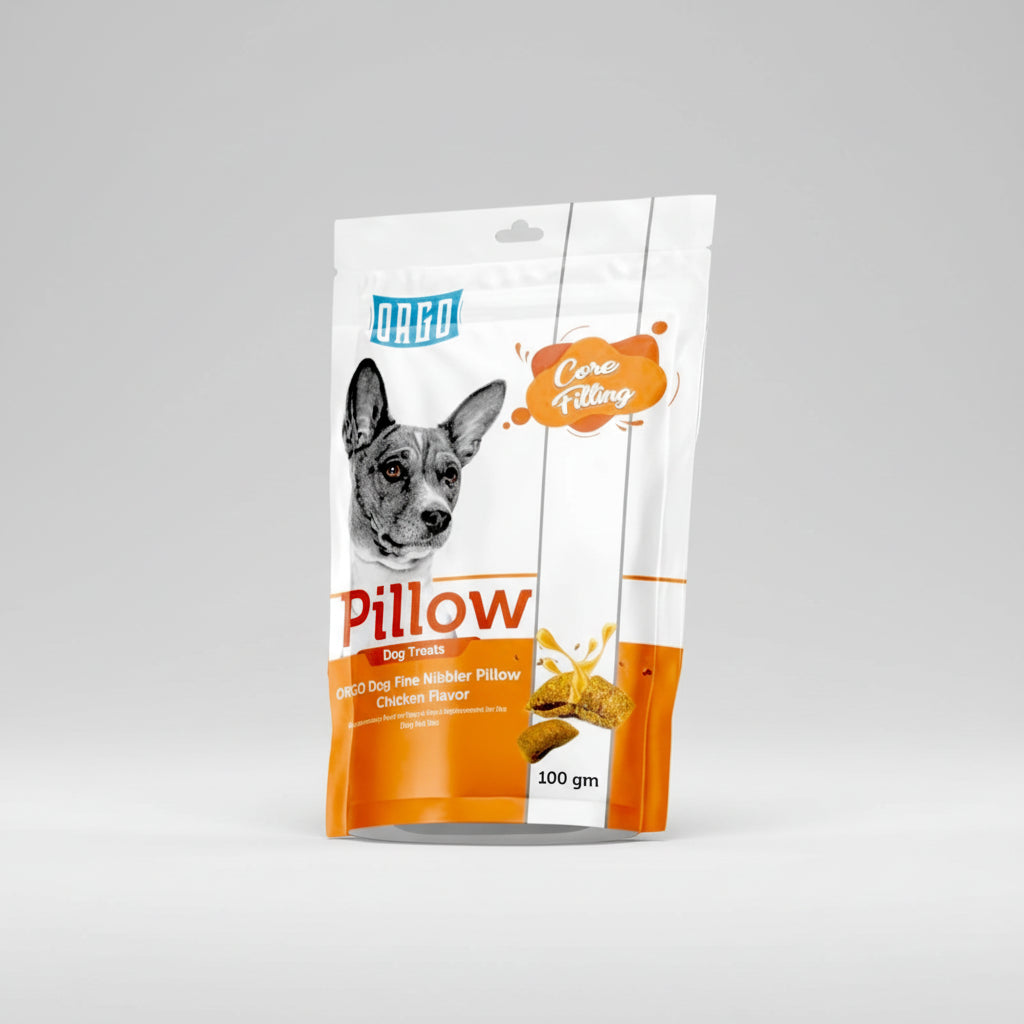 Orgo Pillow Dog Treats with Chicken 100g