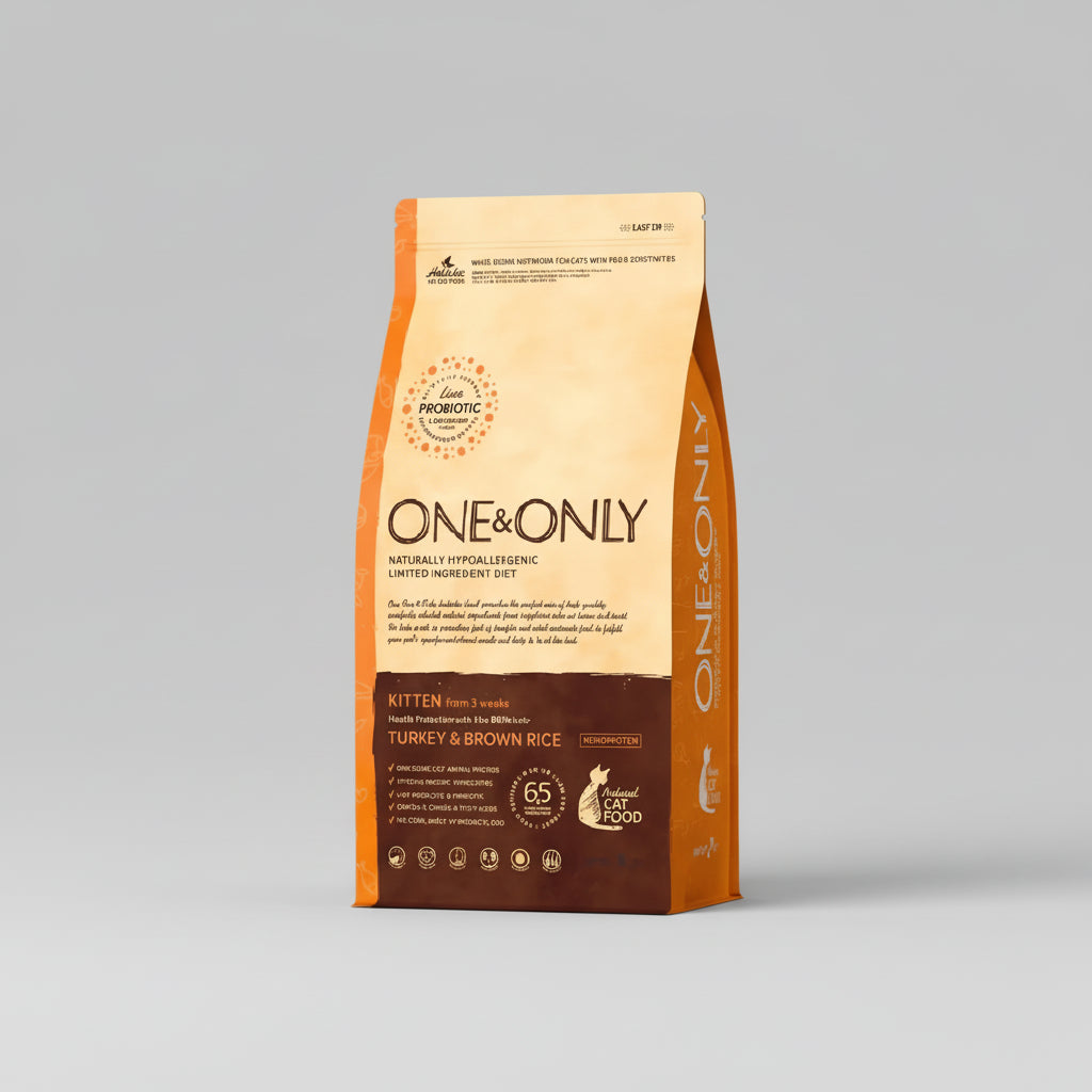 One & Only dry food for cat kitten with Turkey and rice 400 g