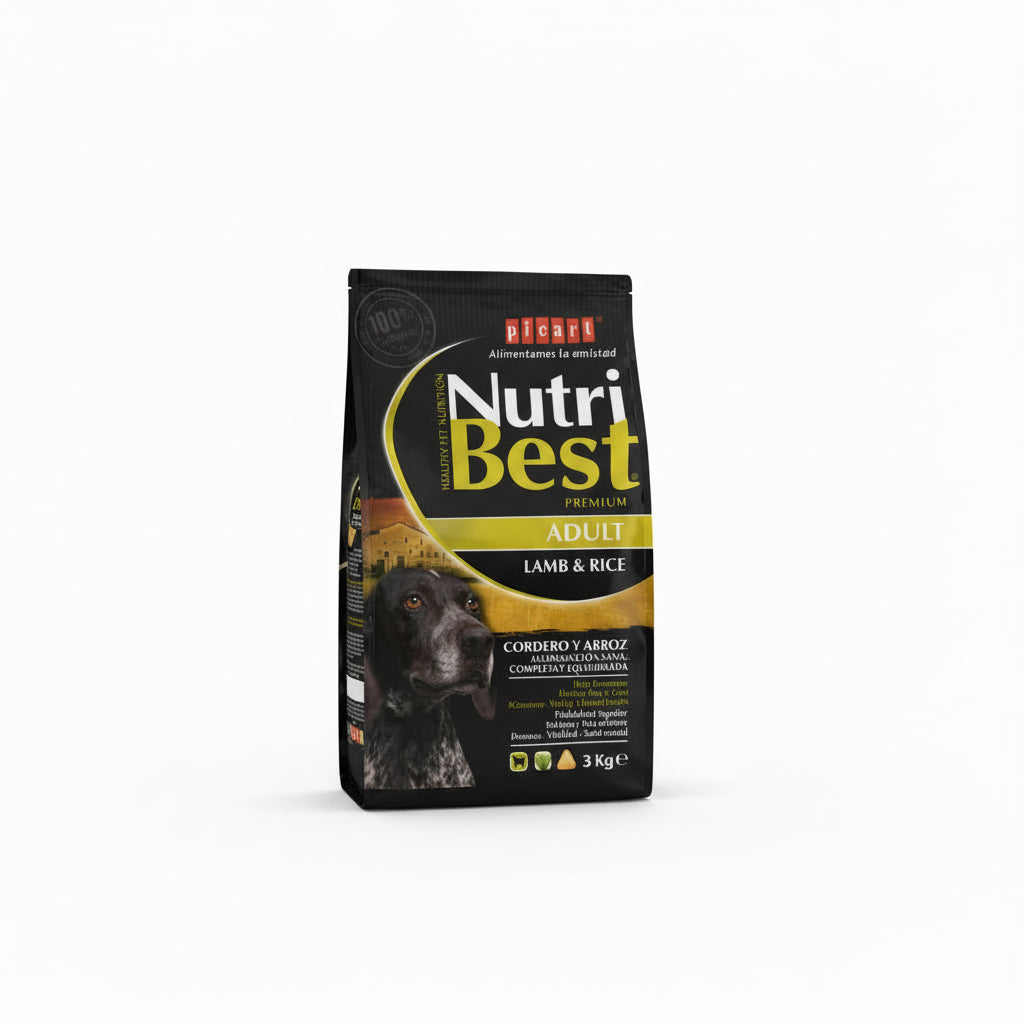 Picart NutriBest Adult Dog Lamb & Rice 3kg