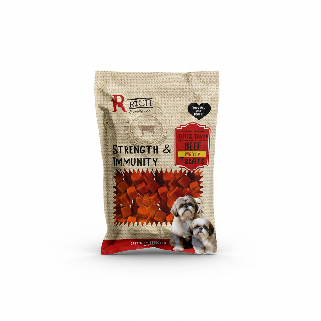 Rich Excellence Soft Dog Treat Beef 100g