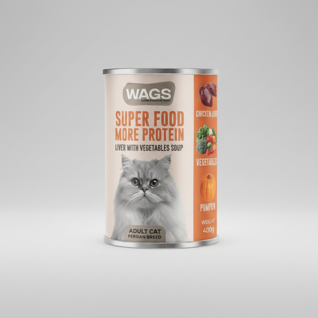 WAGS Super Food: Liver & Vegetables Soup (400g)