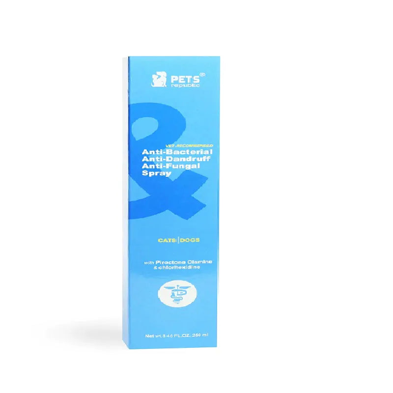 Pets Republic 2-in-1 Anti-Bacterial & Anti-Dandruff Treatment Spray – 250ml