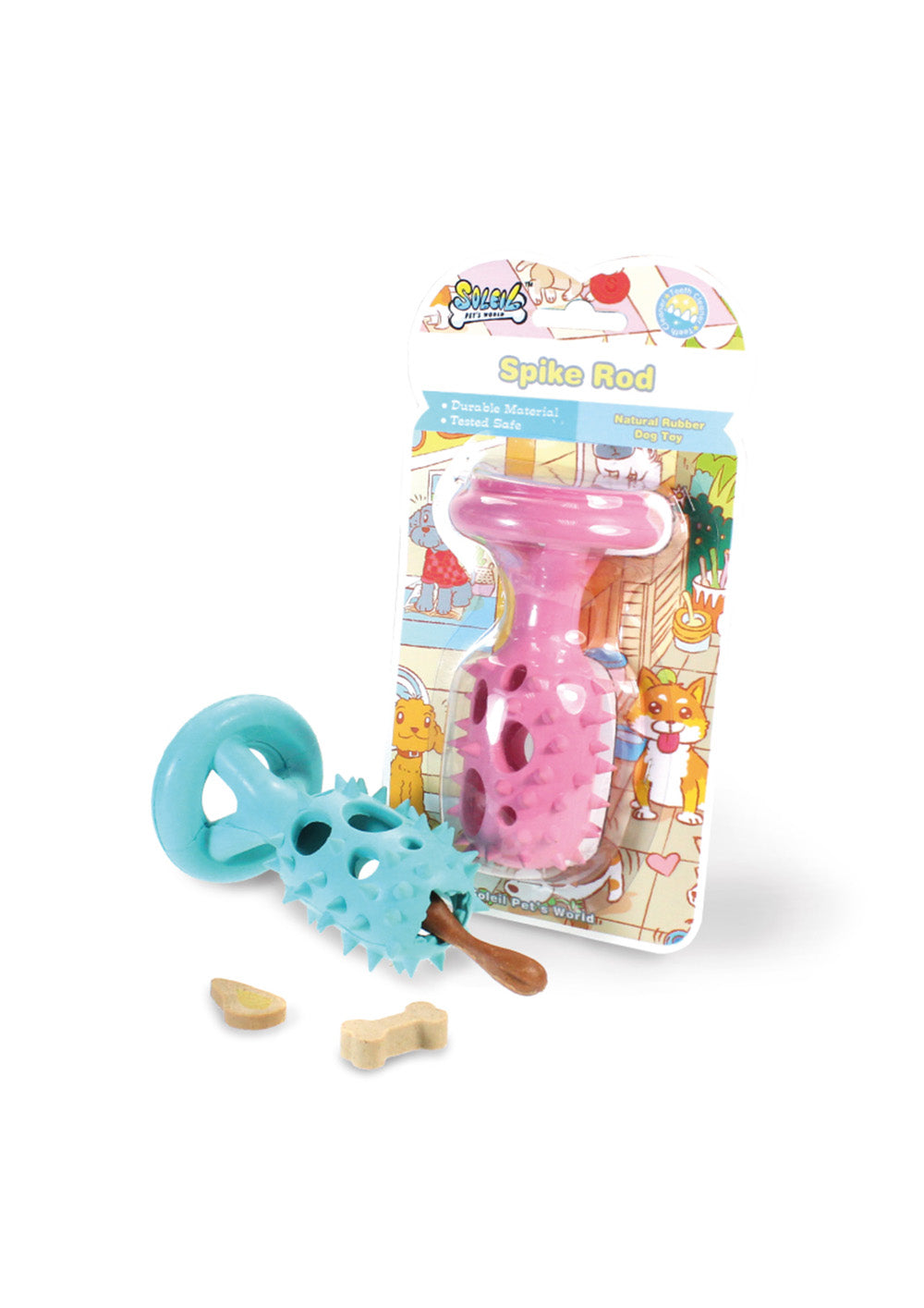SOLEIL Spike Rod Dog Toy