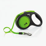 Flexi New Neon Retractable Dog Lead – High-Visibility Safety (Tape & Cord)