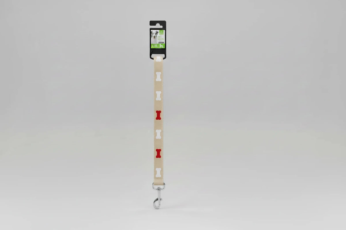 Nunbell Bone-Pattern Pet Leash - Size S-M (1.5cm x 120cm)