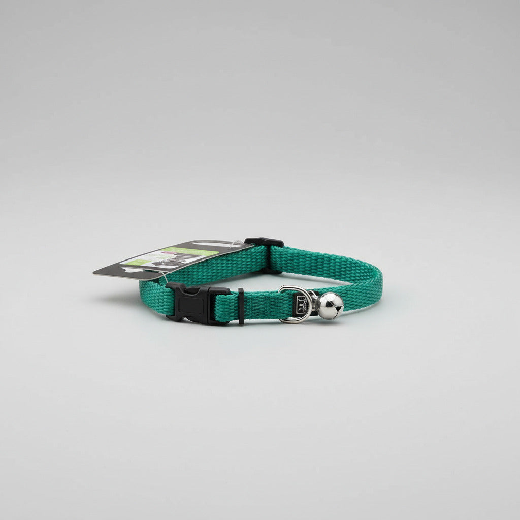 Nunbell Adjustable Comfort Pet Collar with Safety Bell - Size XS-S (1.2cm x 22-35cm)