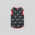 Festive Reindeer Holiday Pet T-Shirt – Soft Cotton Comfort for Cats & Dogs