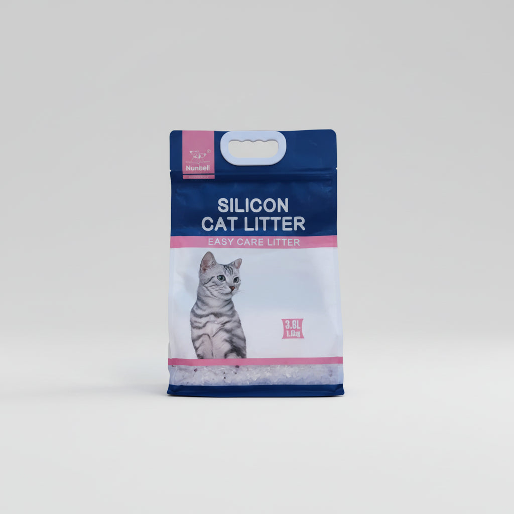 Nunbell Silicon Cat Litter crystal litter 3.8 kg ( Baby powder )