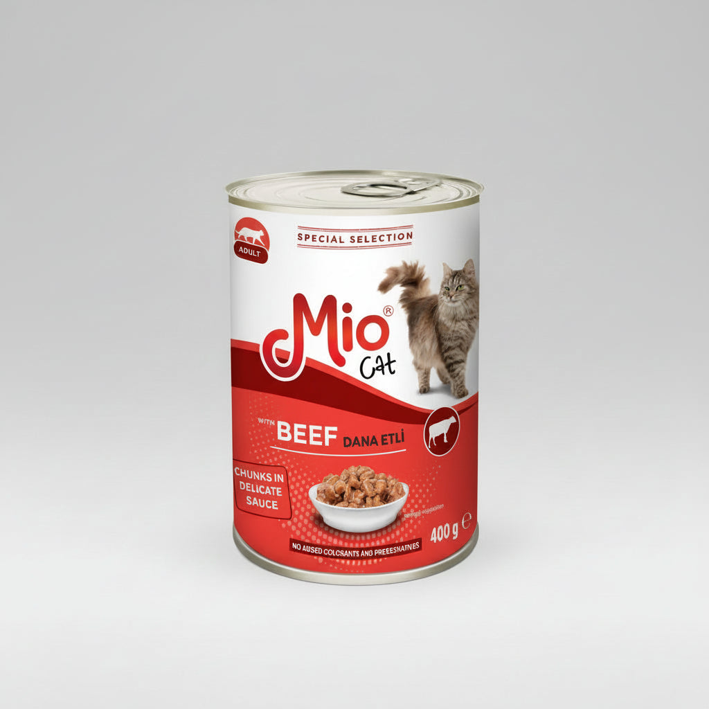 Mio Cat Wet Food with Beef 400g