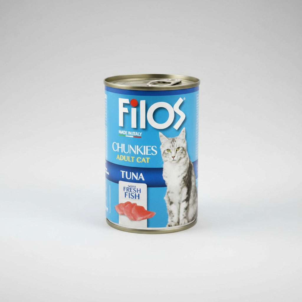 Filos Chunks with Tuna - wet cat food 405g
