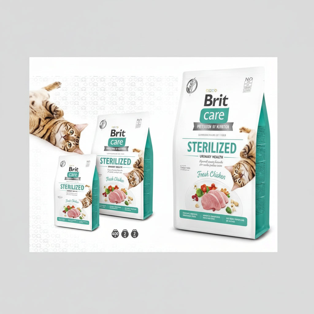 Brit Care Cat dry food grain free sterilized urinary health 400g