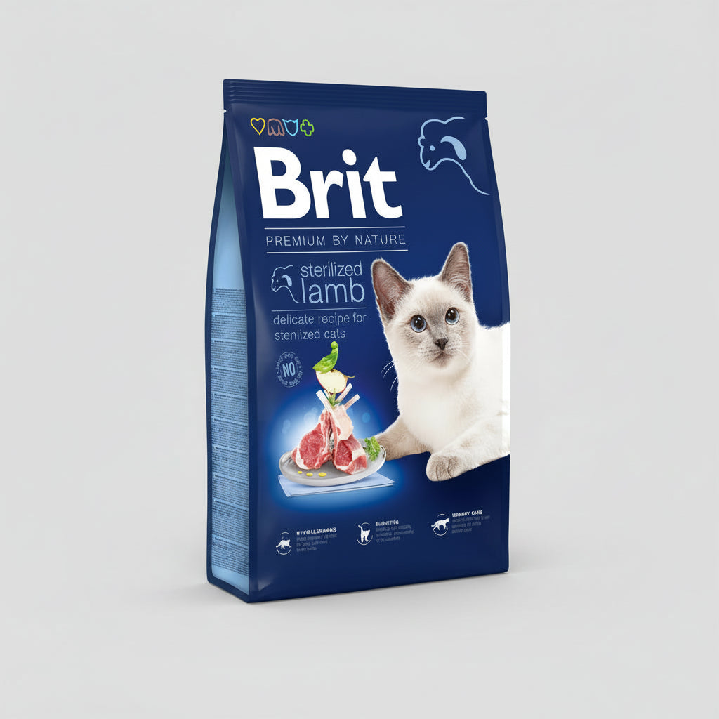 Brit Lamp Sterlised Cat dry food Adult 8kg