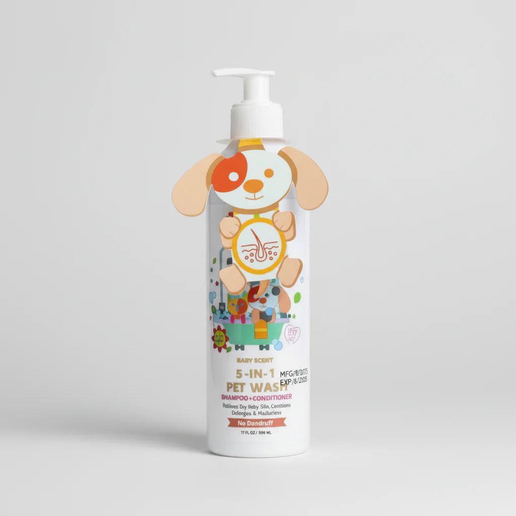 Pets Republic Anti-Dandruff Shampoo and Conditioner 5-in-1 Pet Wash 500 ml