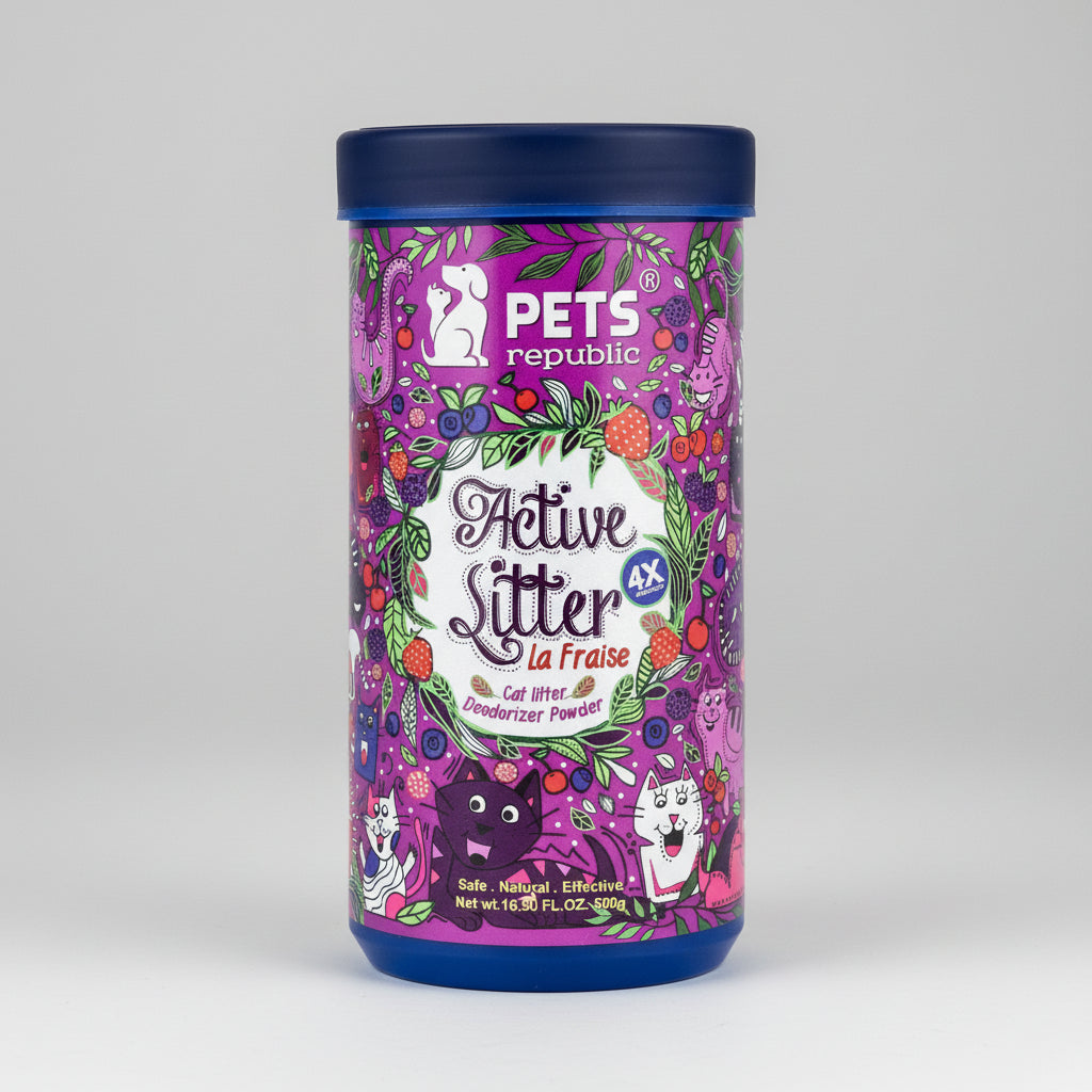 Pets Republic Active Cat Litter Deodorizer Powder – 500g (Assorted Scents)