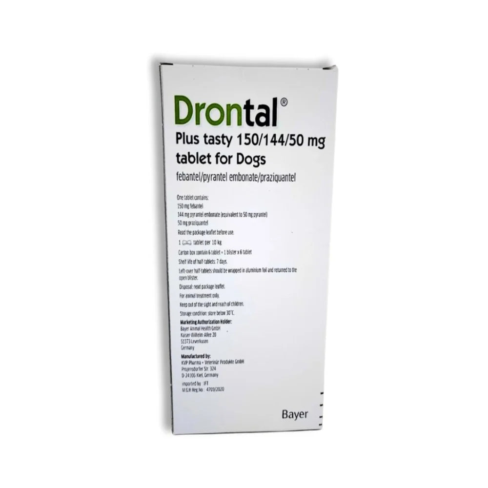 Drontal Plus Dog Deworming Tablets - 1 Tablet