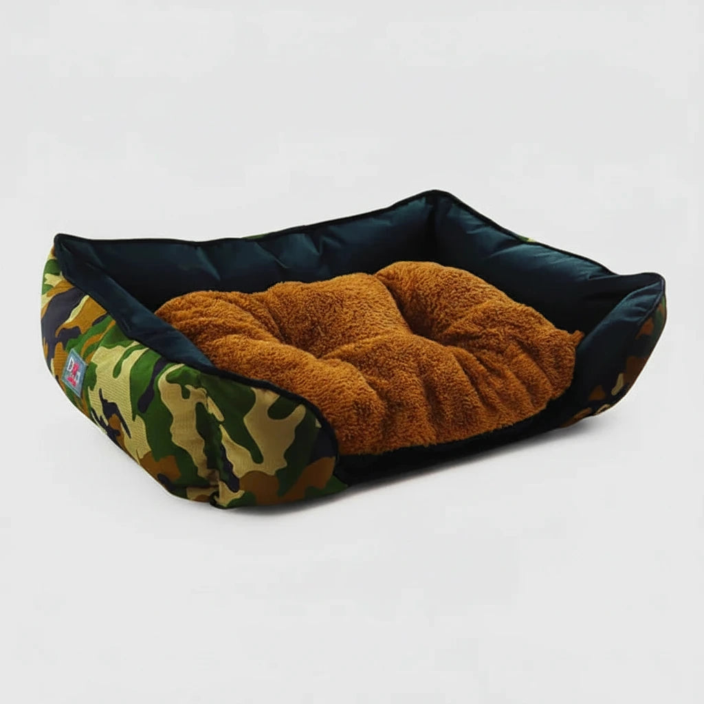 Petmoda Waterproof Army Edition Bed(Small, 110 x 85 cm)