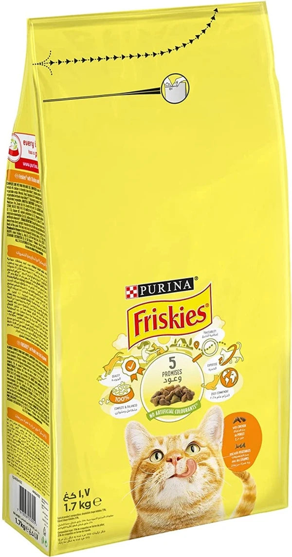 Friskies Meat & Chicken & Vegetable - 1.7 KG
