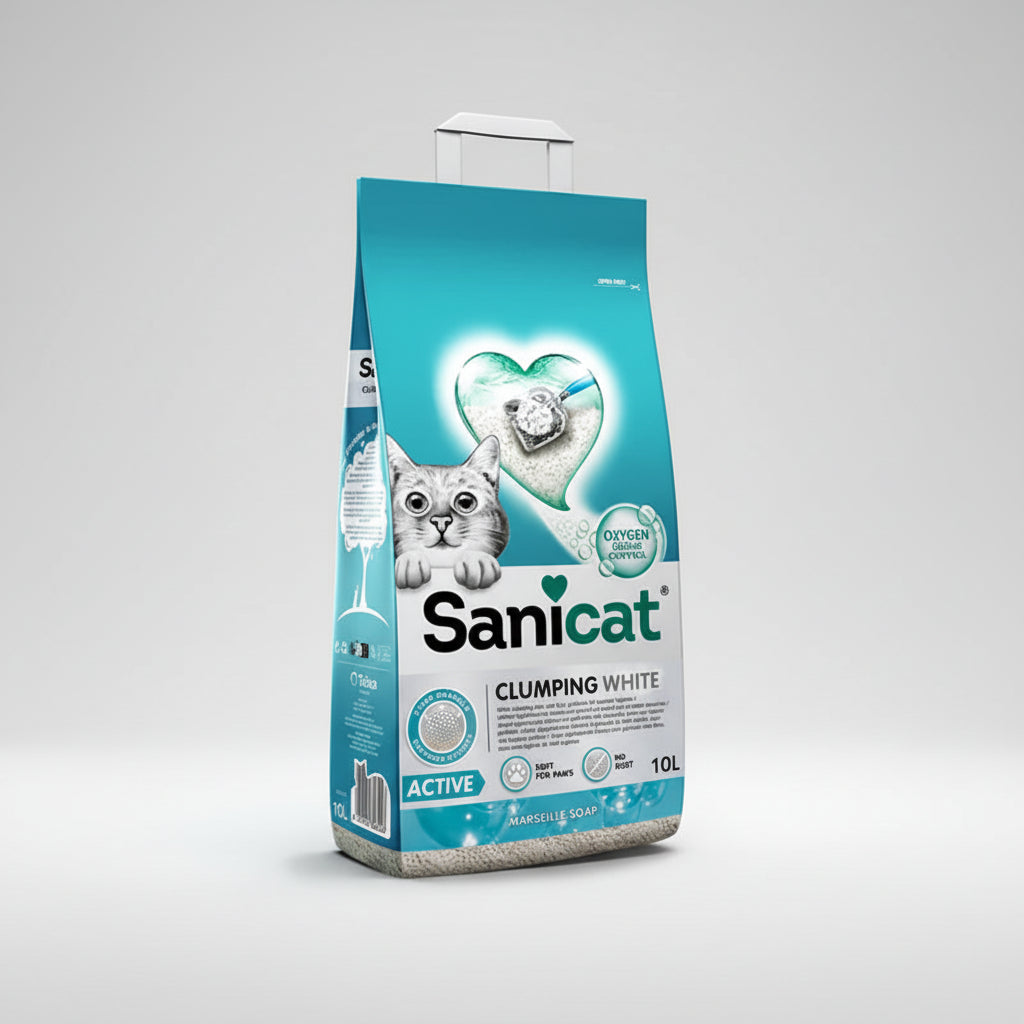 SaniCat Clumping White Active Marseille Soap 10L