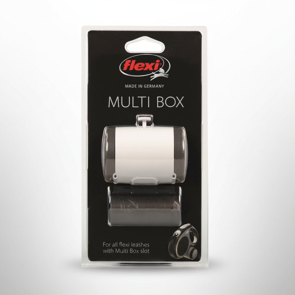 Flexi Multi Box – 2-in-1 Retractable Leash Attachment for Treats or Waste Bags