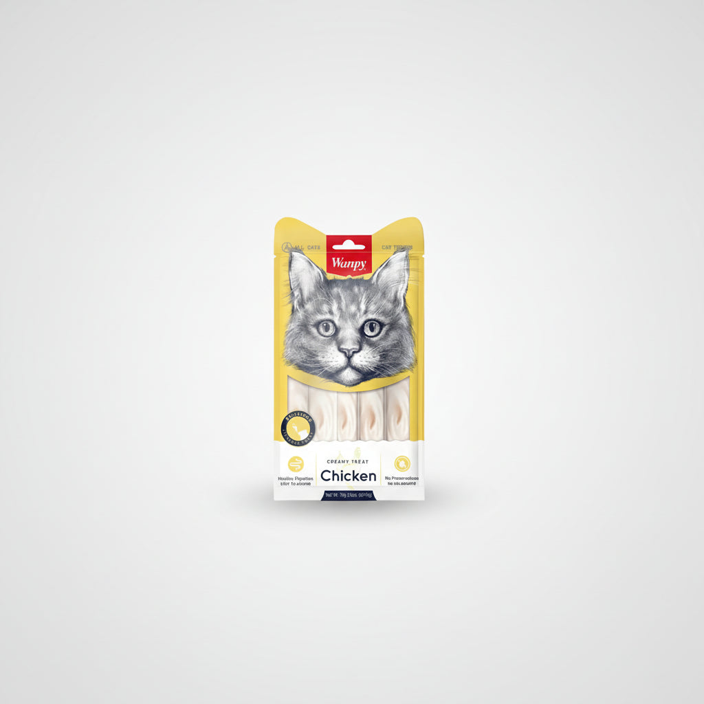 Wanpy Creamy Chicken Treats for All Cats 70 g