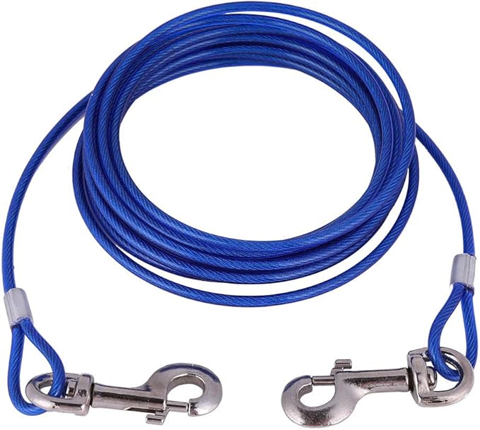 Fdit Heavy-Duty Chew-Proof Dog Tie-Out Cable (Pink)