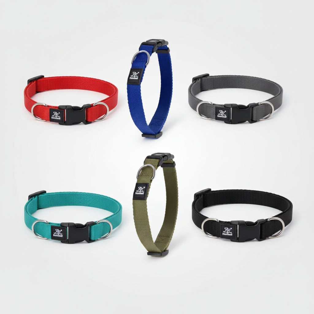 Nunbell Heavy-Duty Adjustable Pet Collar - Size L-XL (2.5cm×40−65cm)