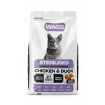WAGS Sterilised Weight Management Dry Cat Food – Chicken & Duck 2kg