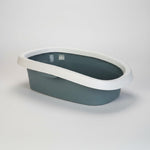 Large Open Cat Litter Tray with Rim