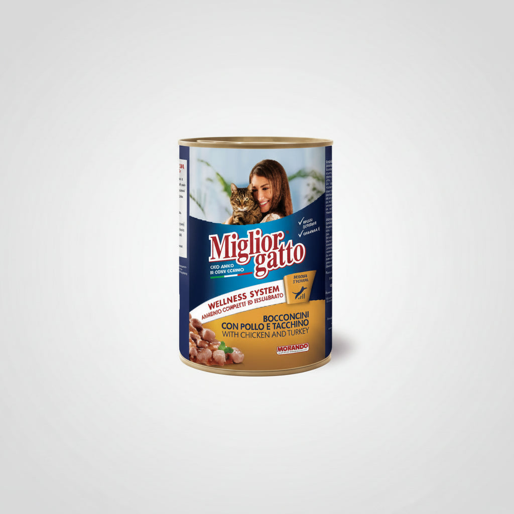Miglior Cat Chicken & Turkey Chunk - 405 GM