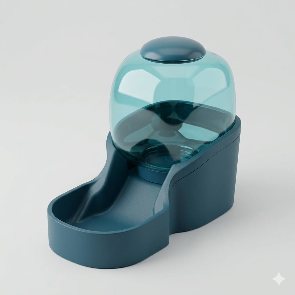 Luxury Gravity Food Dispenser (Dark Blue)