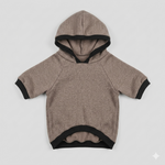 Classic Brown Melange Pet Hoodie Size 10