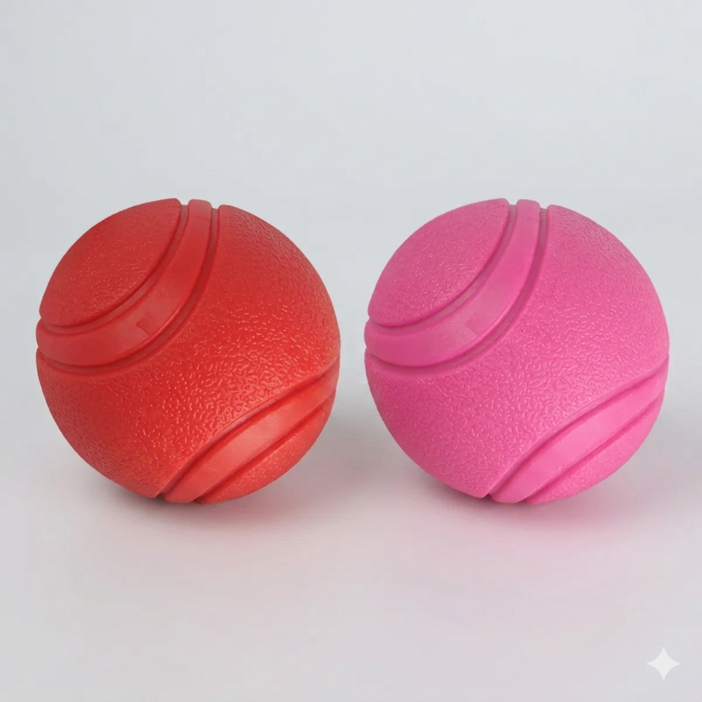 Nunbell High-Bounce Solid Rubber Fetch Balls