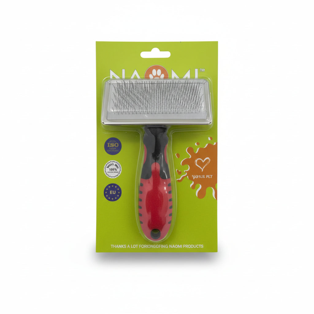 Naomi Professional Slicker Brush – Red & Black Small