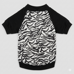 Trendy Zebra-Pattern Pet Jacket – Classic Black & White Stripes – Size 6