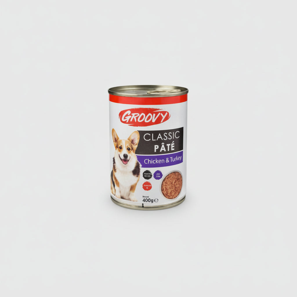 Groovy dog pate chicken & turkey 400 g